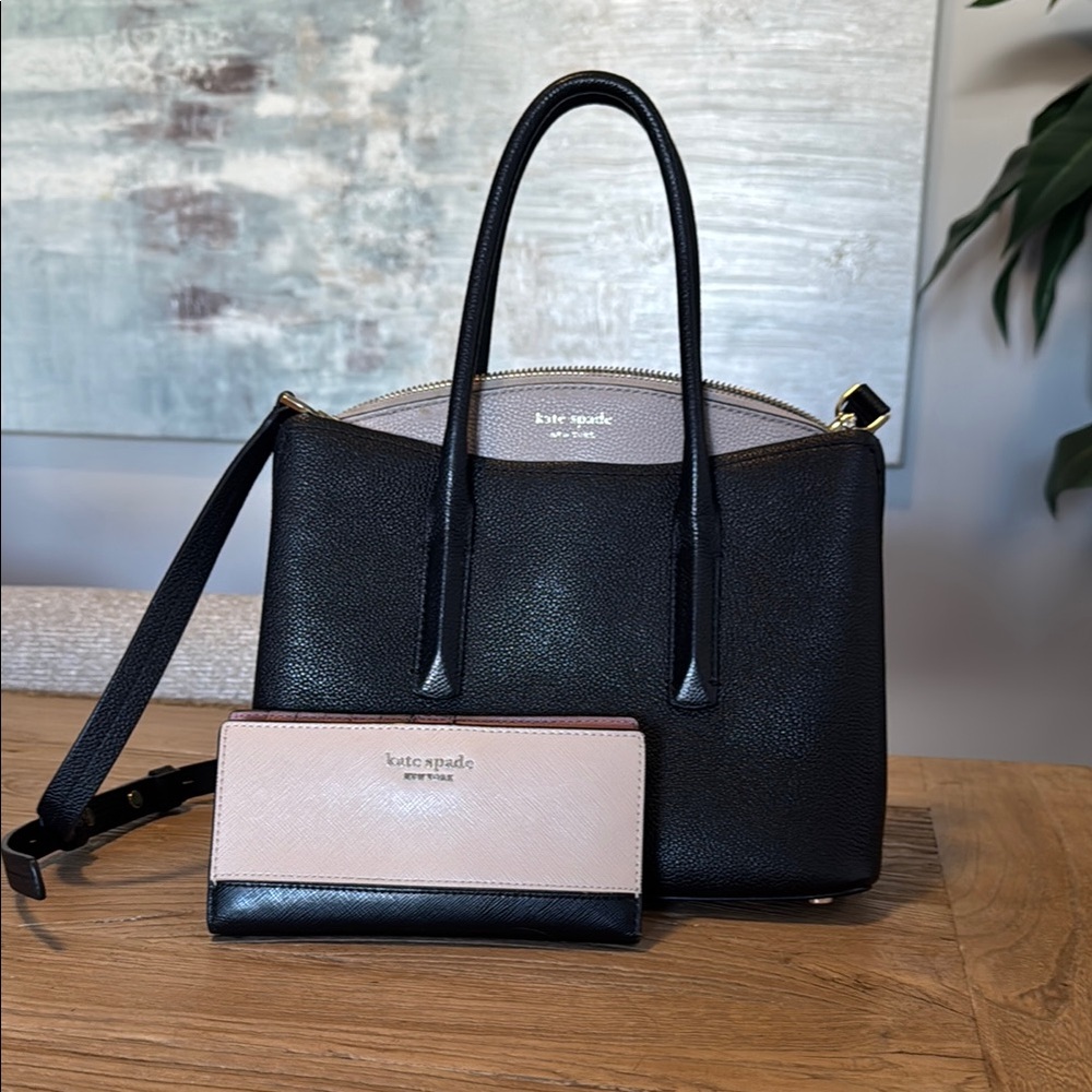 Kate Spade Black and Pink Women's Bag Set